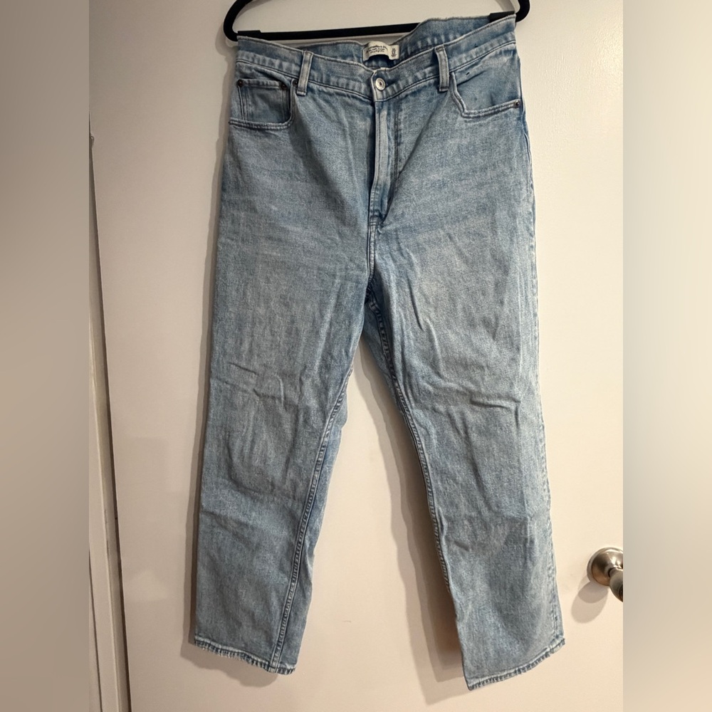 Abercrombie & Fitch Curvy Love the ankle straight ultra high rise